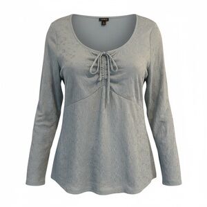 Torrid NEW 2X with tags stretch embroidered mesh long sleeve top